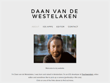 Tablet Screenshot of daanvdw.com